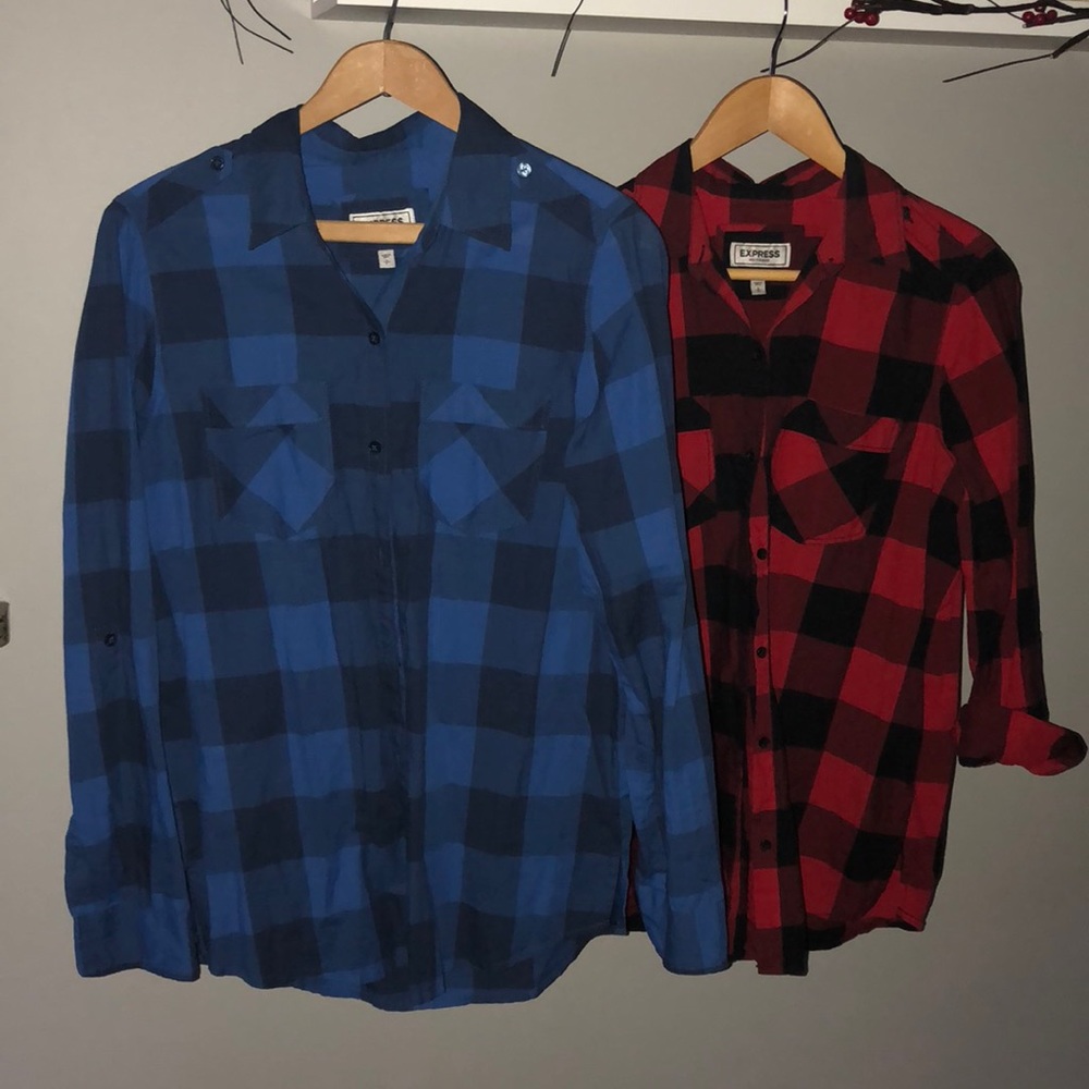 Express plaid shirts